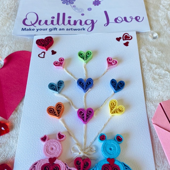 Quilling Love San Valentine’s Day greetings cards - Picture 4 of 13